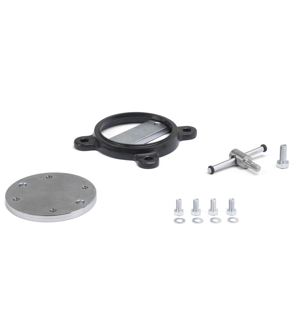 Base for work tech model vice, jaw width 100mm - dim. mm L=181 D=153 A=28