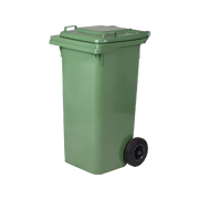 Bidone quadro per raccolta differenziata rifiuti con ruote, capacità 120 Lt
