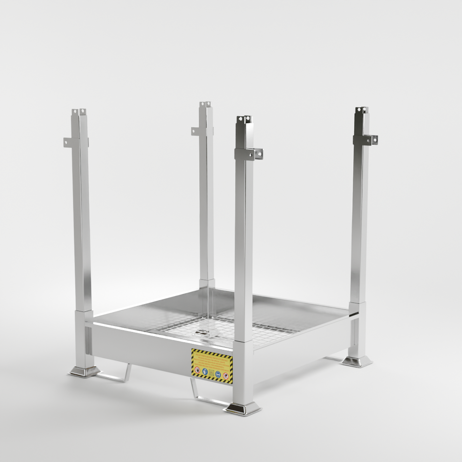 Contenitore porta BIG BAG smontabile in acciaio inox
