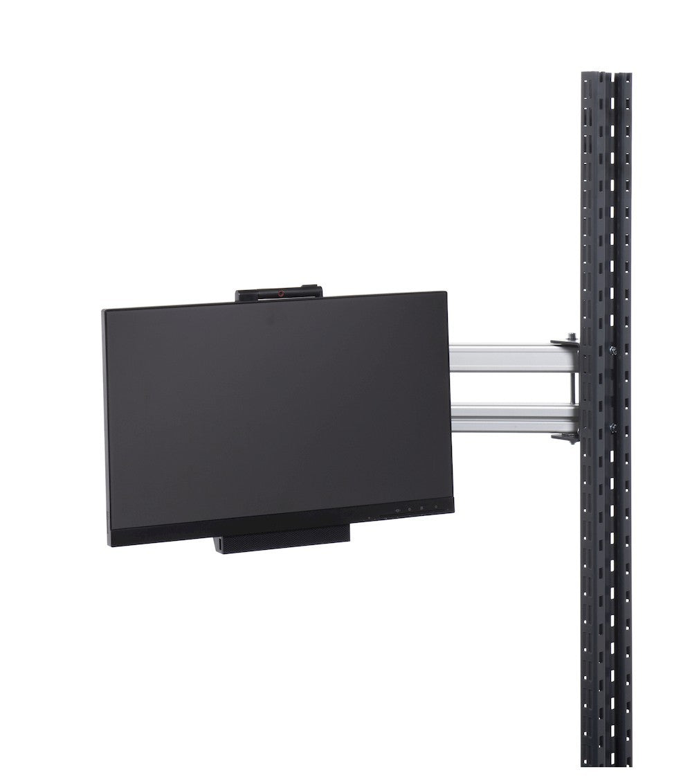 Ausziehbarer Arm mit Monitorhalterungsplatte - Maße mm L=652 T=225 A=225