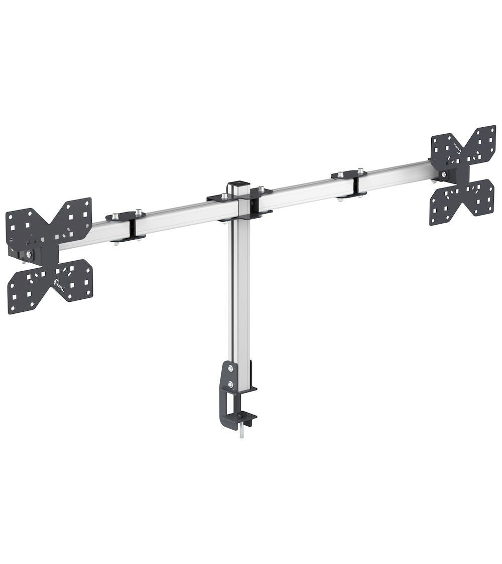 Doppelter Monitorarm mit Klemme - Maße mm L=1474 T=167 H=636