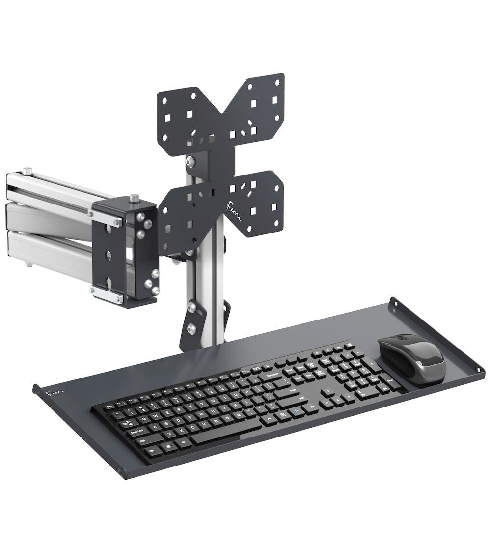 Ausziehbarer Arm mit Tastaturhalterung - Maße mm L=649 T=855 A=471