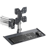 Ausziehbarer Arm mit Tastaturhalterung - Maße mm L=649 T=855 A=471