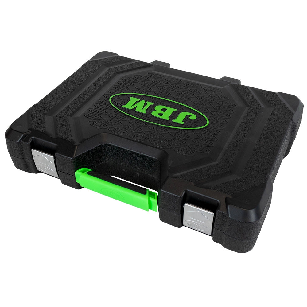 Valigetta portautensili da 179 pezzi con bussole esagonali satinate