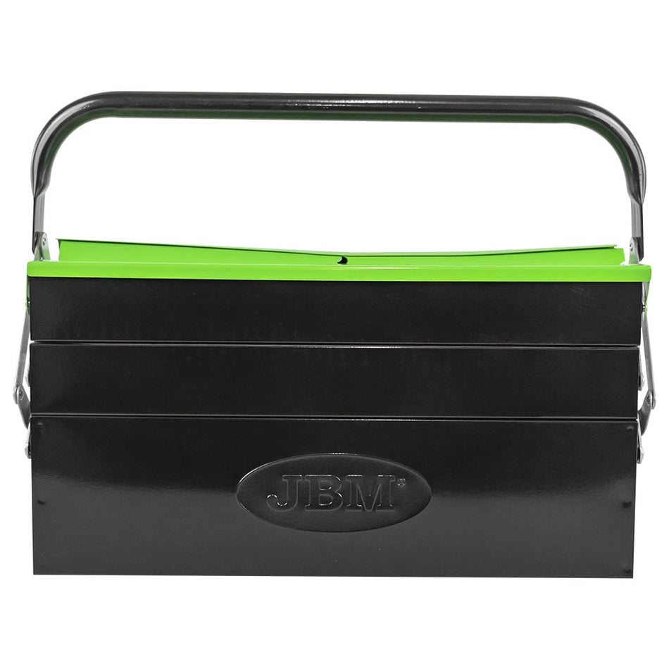 Foldable tool box with 5 compartments