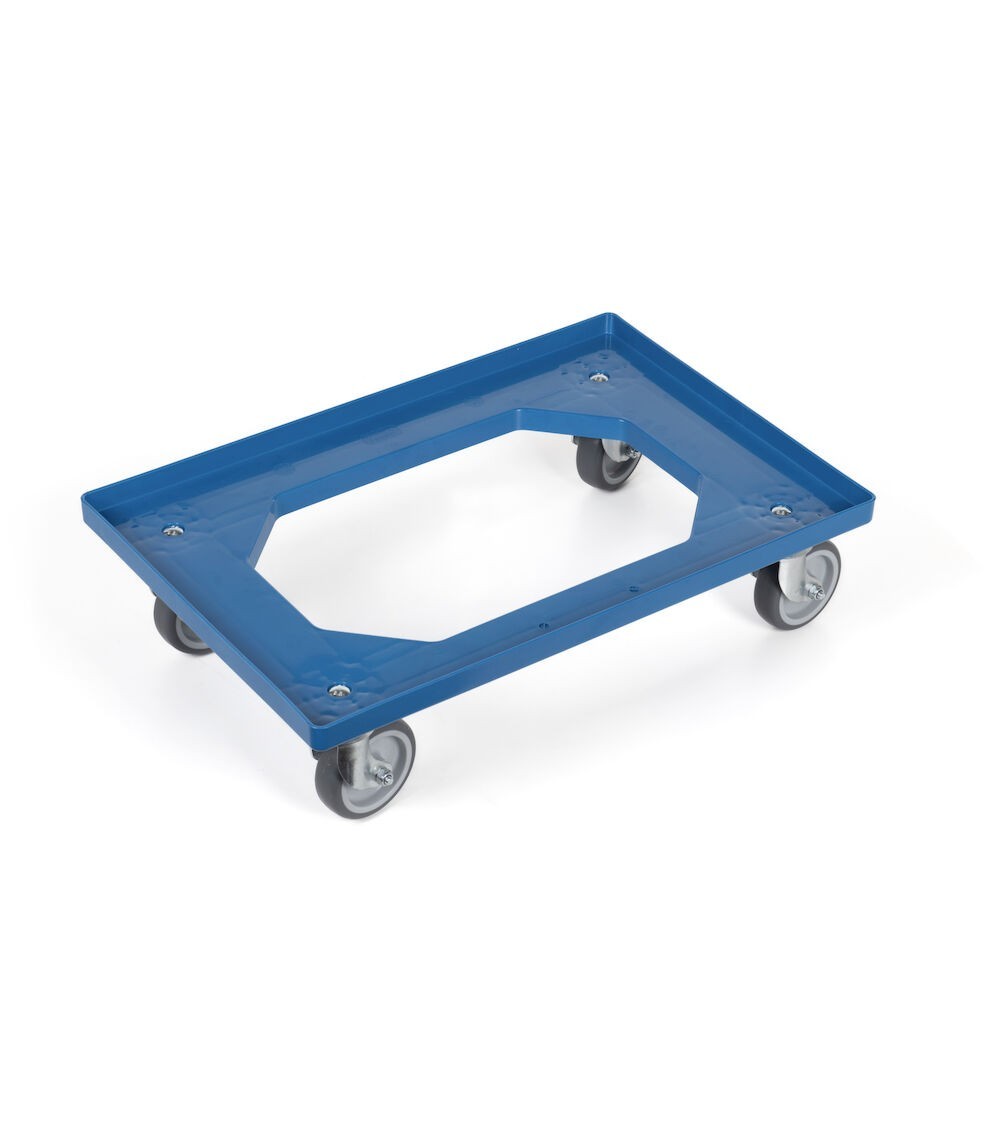 Trolley with wheels for euro box - dim. mm L=620 D=420 A=170