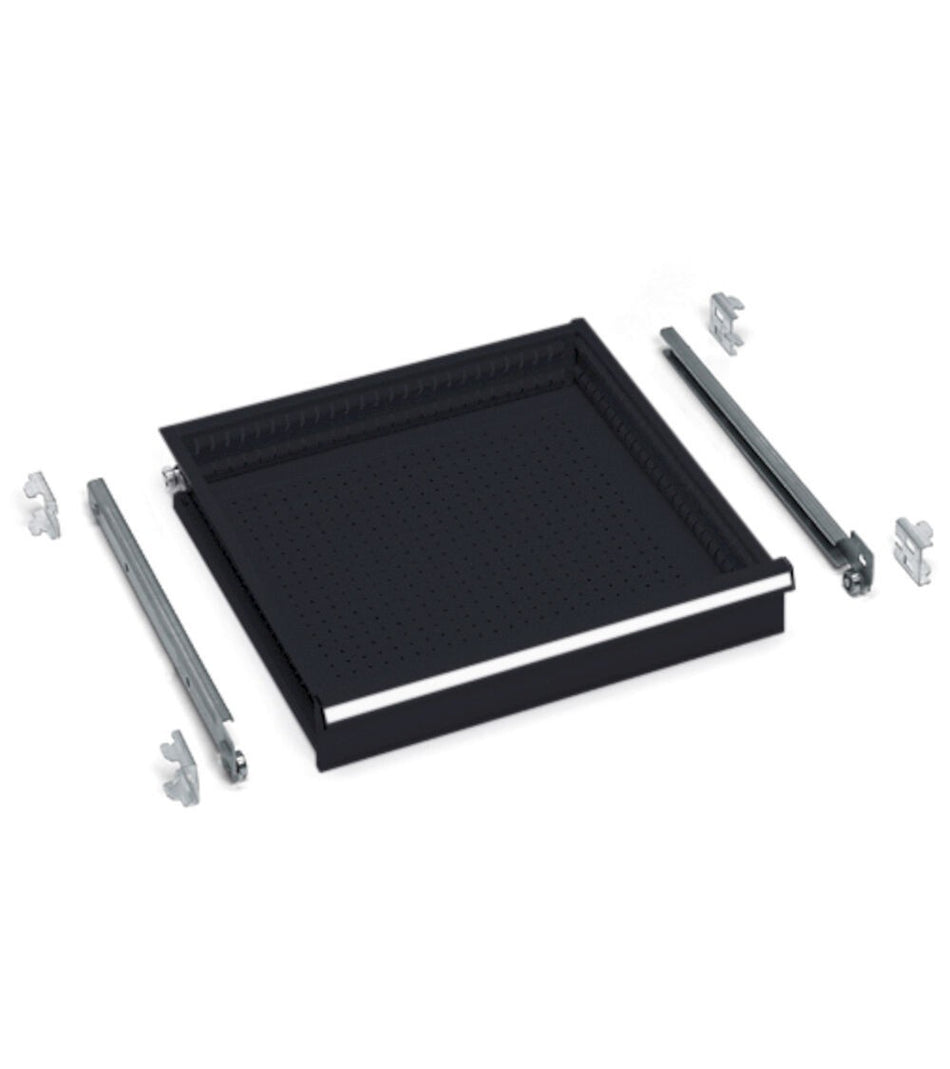 Cassetto a estrazione semplice per armadi perform altezza frontale 100 MM-EH=24X27 - DIM. MM  L=465 P=505 A=100