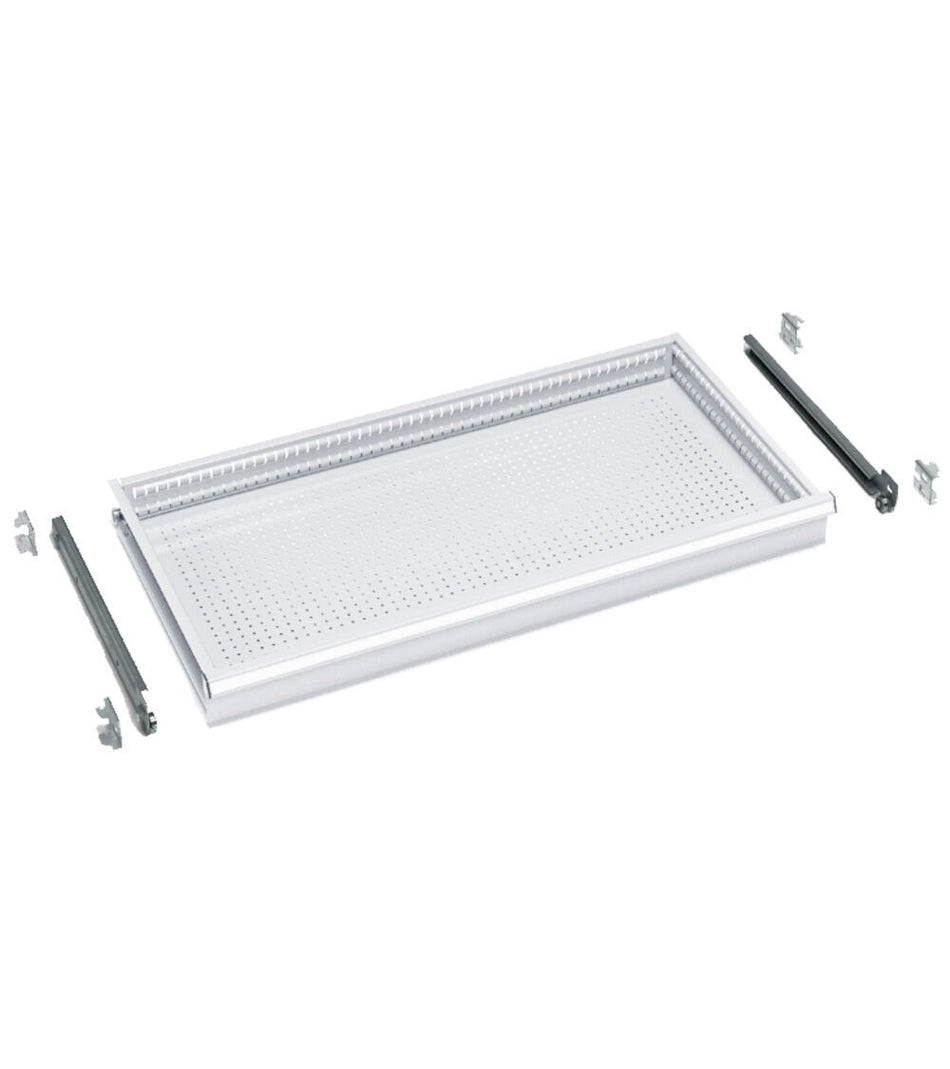 Cassetto a estrazione semplice per armadi perfom altezza frontale 100 MM-EH=54X27 - dim. mm L=971 P=505 A=100