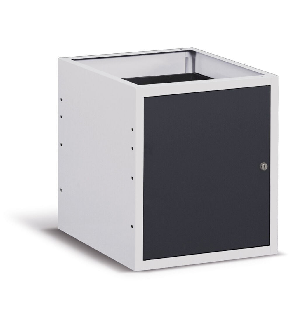 Cassettiera con anta e piano regolabile, 50 cm Gigio