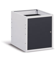 Cassettiera con anta e piano regolabile, 50 cm Gigio