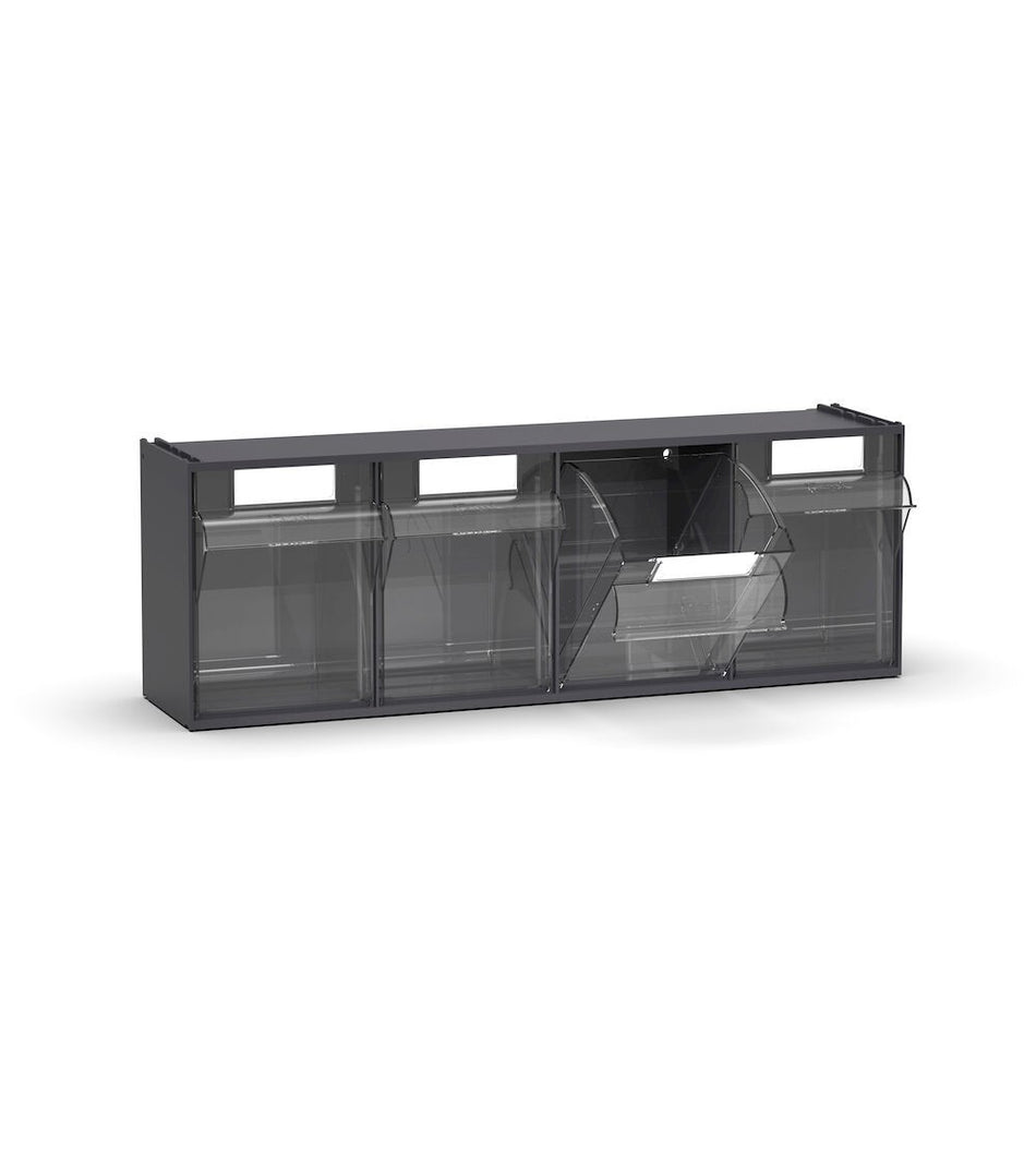 Cassettiera porta minuteria Visual Box, 4 cassetti, L600 x P178 x H206 mm