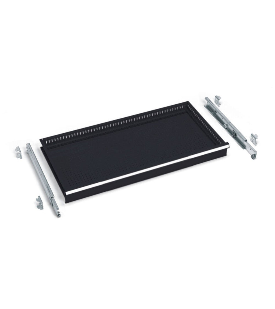 Cassetto ad estrazione telescopica per armadi perfom altezza frontale 100 MM-EH=54X27 - dim. mm L=971 P=505 A=100
