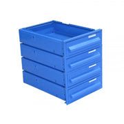 Cassettiera quadrupla in ferro, serie 12