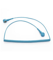 Cavetto a spirale con bottone femmina- dim. mm L=2500