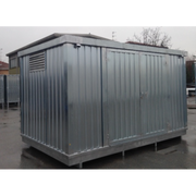 Containers in lamiera grecata per stoccaggio fusti in orizzontale