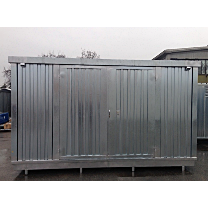 Containers in lamiera grecata per stoccaggio cisternette IBC