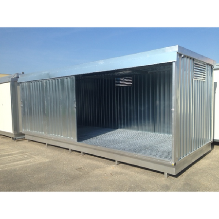 Containers in lamiera grecata per stoccaggio cisternette IBC - Mayermoover