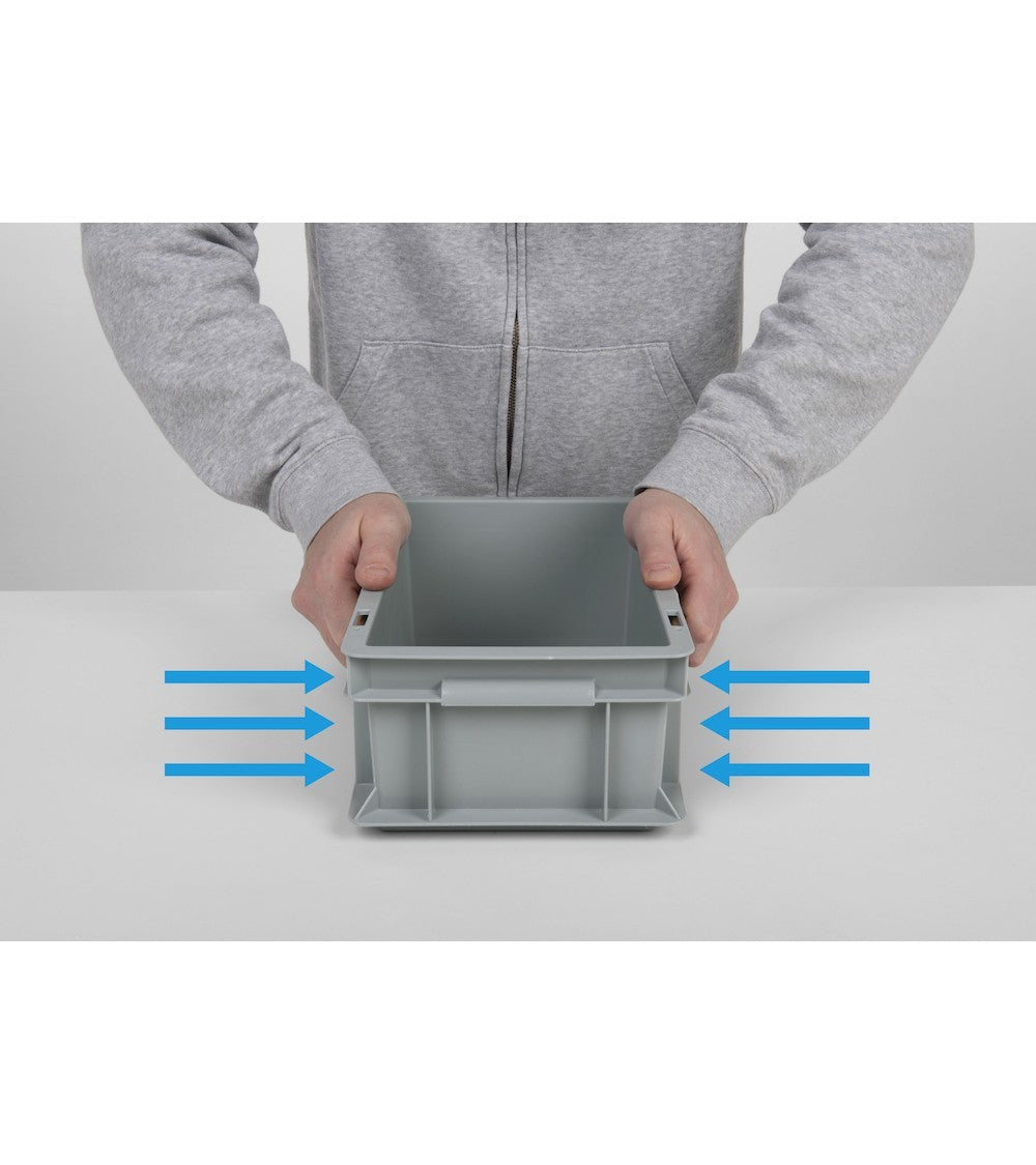 Cassetta in PP euro box - dim. mm L=300 P=200 A=120