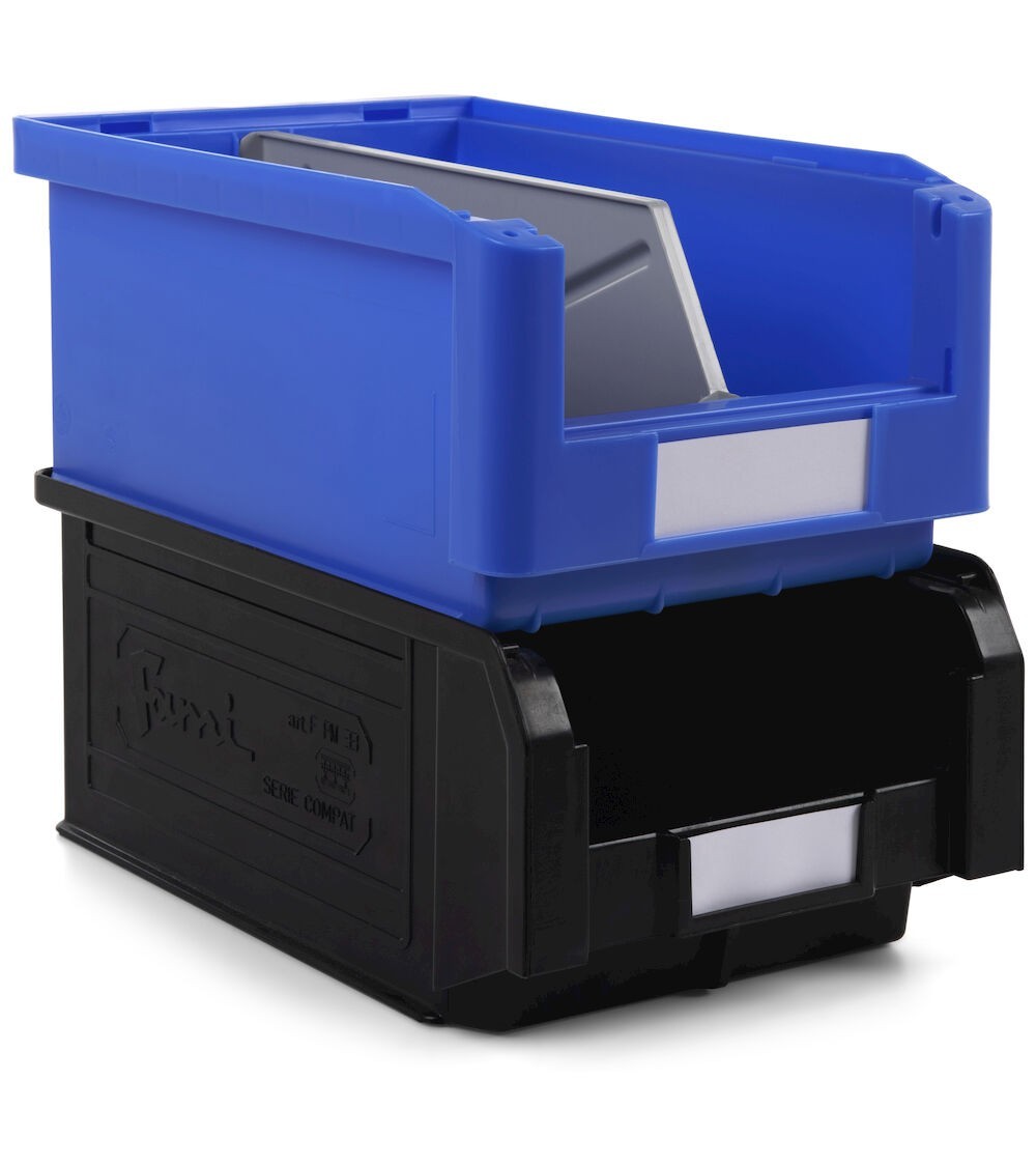 PP-Behälter Kommissionierbox Classic Größe 2 mit glattem Boden - Maße mm L=150 T=230 A=125