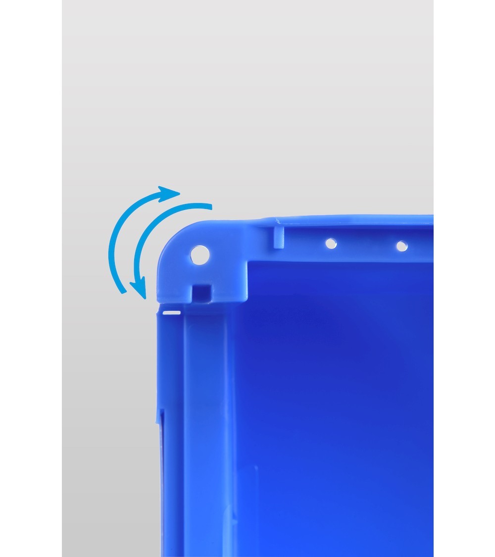 PP-Behälter Kommissionierbox Classic Größe 2 mit glattem Boden - Maße mm L=150 T=230 A=125