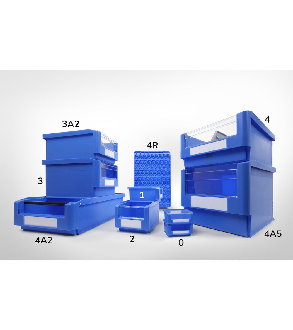 PP container picking box classic size 4 with smooth bottom - dim. mm L=313 D=500 A=200