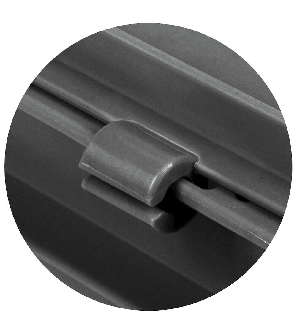 Coperchio in PP conduttivo a cerniera per cassetta euro box- dim. mm L=400 P=300 A=22