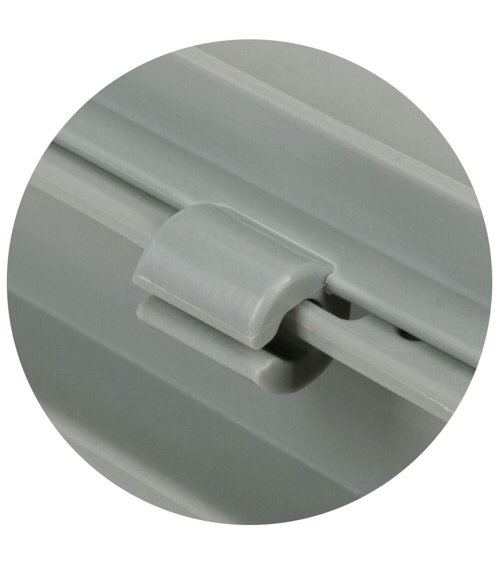 PP hinged lid for euro box - dim. mm L=400 D=300 A=22