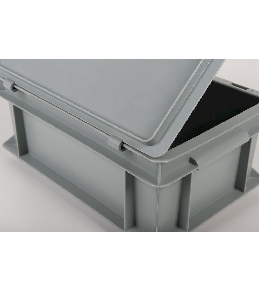 PP hinged lid for euro box - dim. mm L=400 D=300 A=22
