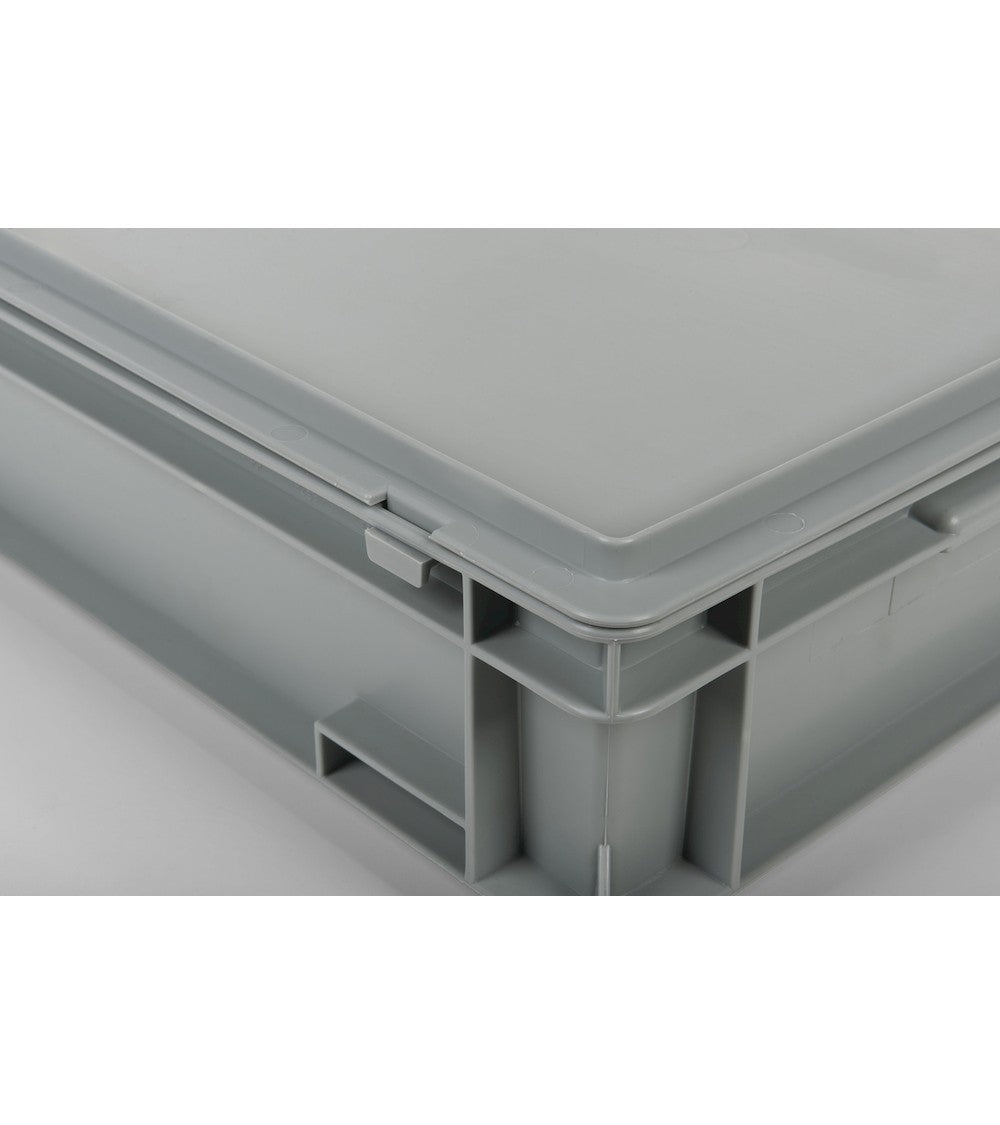 PP hinged lid for euro box - dim. mm L=600 D=400 A=22