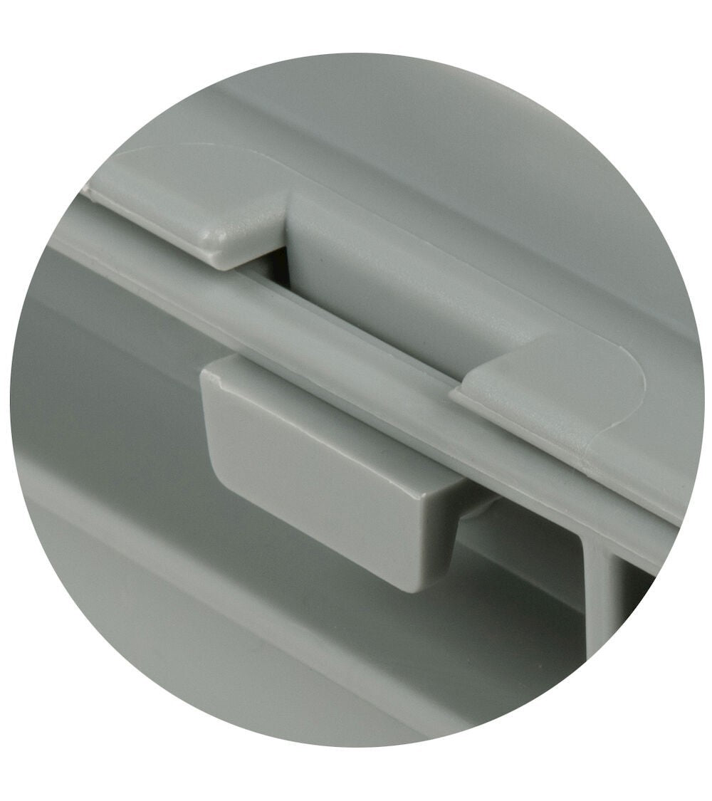 PP hinged lid for euro box - dim. mm L=600 D=400 A=22