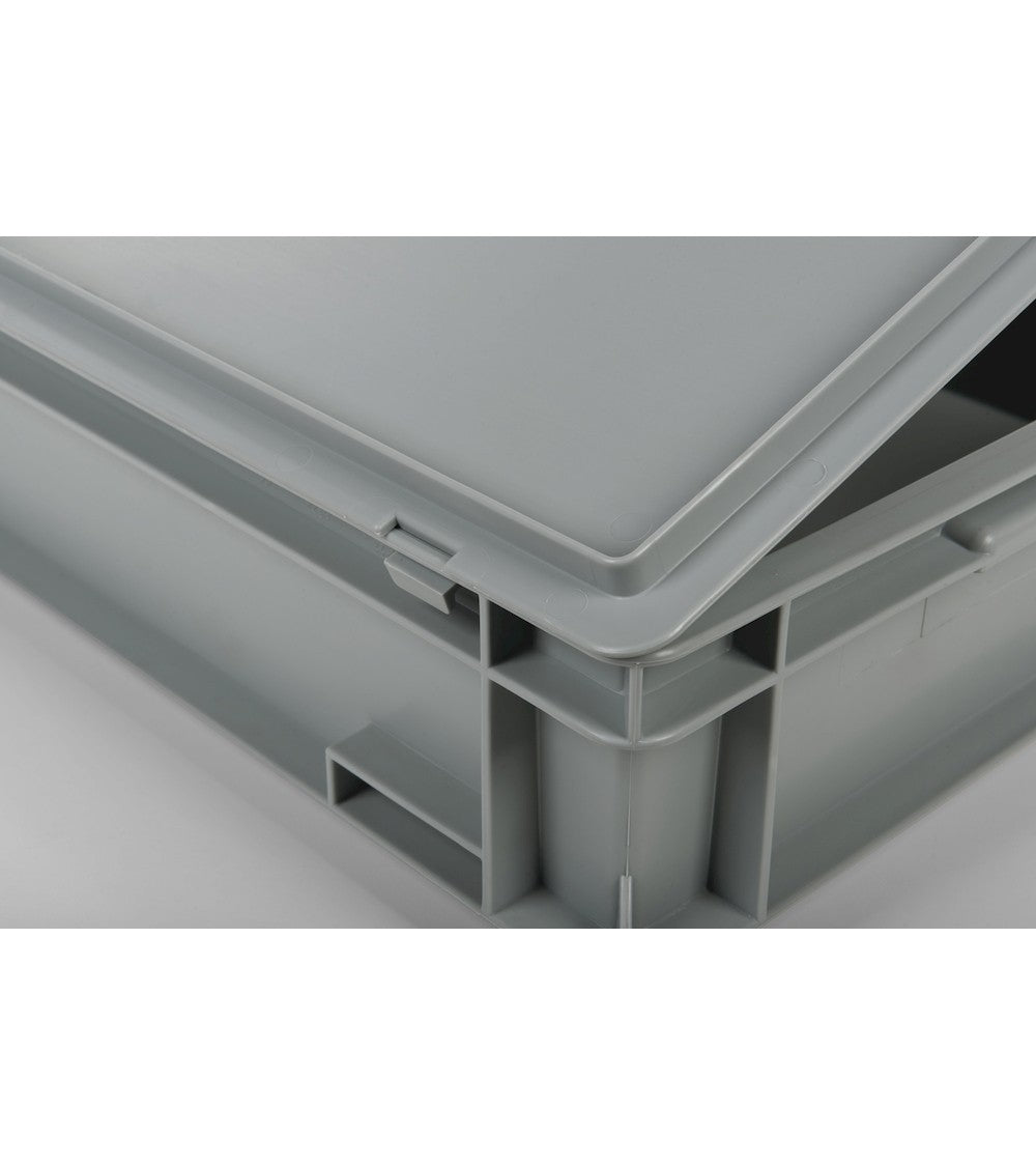 PP hinged lid for euro box - dim. mm L=600 D=400 A=22