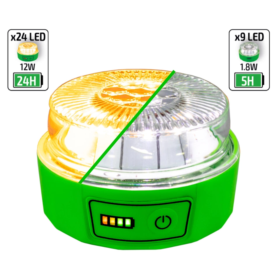 LED flashing emergency beacon