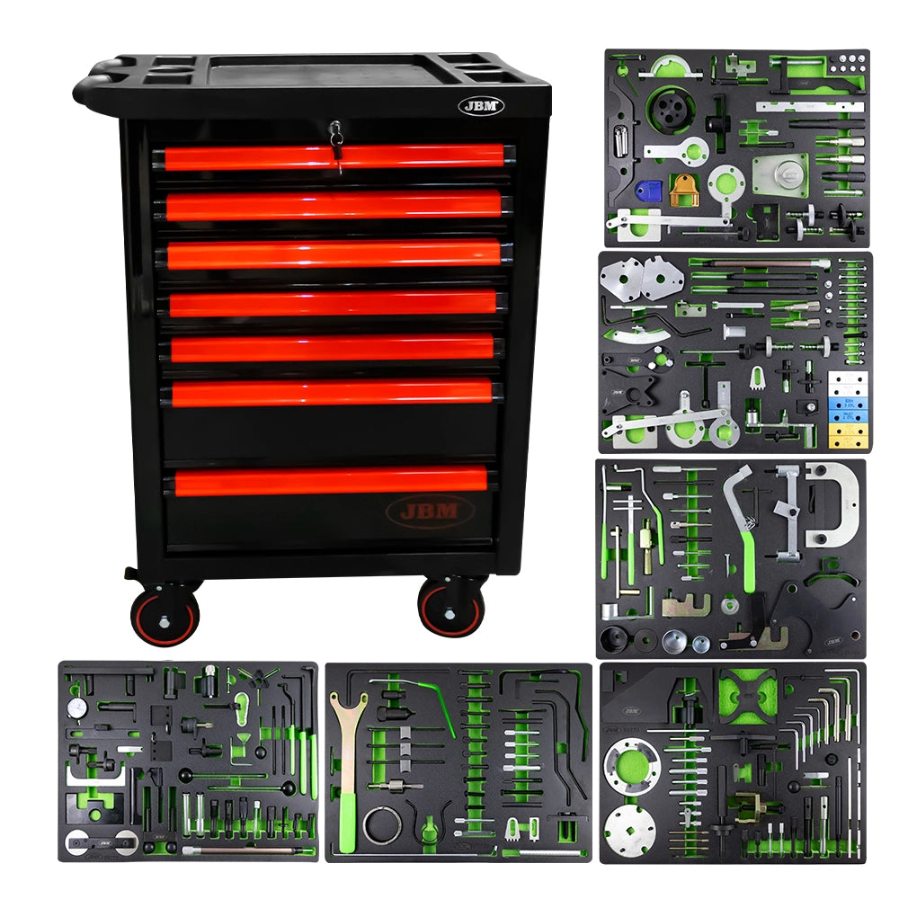 Carrello 7 cassetti speciale kit di messa in fase n.53951/53952