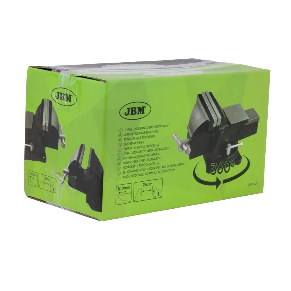 Morsa da banco con base girevole 4"