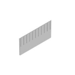 Divisorio a pettine fessurato - Dim. 255 × 120 mm