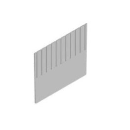 Divisorio a pettine fessurato - Dim. 255 × 220 mm