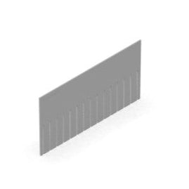 Divisorio a pettine fessurato - Dim. 355 × 180 mm