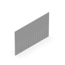 Divisorio a pettine fessurato - Dim. 355 × 220 mm