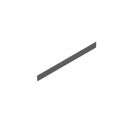 Divisorio a pettine fessurato - Dim. 555 × 45 mm