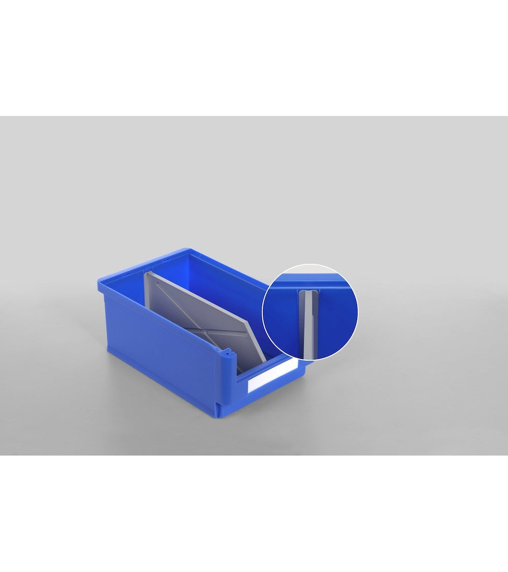 Längsteiler für Kommissionierbox Klassik Größe 3/3A2 - Maße mm L=23 T=298 A=130