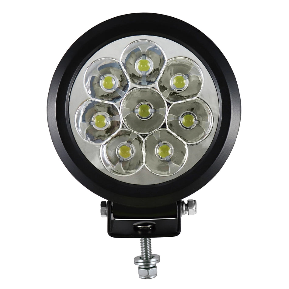 Faro da lavoro rotondo 8 Led 80W