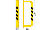 Protezione singola parete - 900 x 870 mm