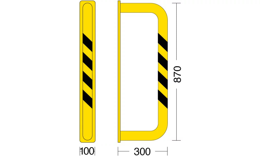 Protezione singola parete - 900 x 870 mm