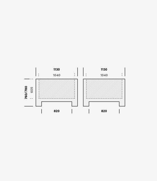 Contenitore Industrialbox modello 1095C - Dim. 1130x1130x760 mm