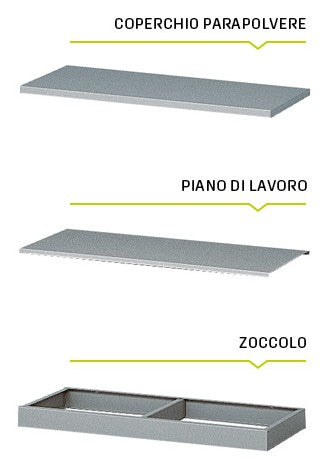 Scaffale SQUARE con 20 posti per "compat" mis. 4A5-ZEUS - mis. 272-4A5