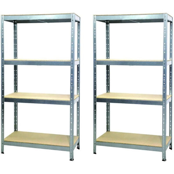 Kit 2 Scaffali JOKER in Metallo con ripiani in MDF - 90 x 40 x 180 cm