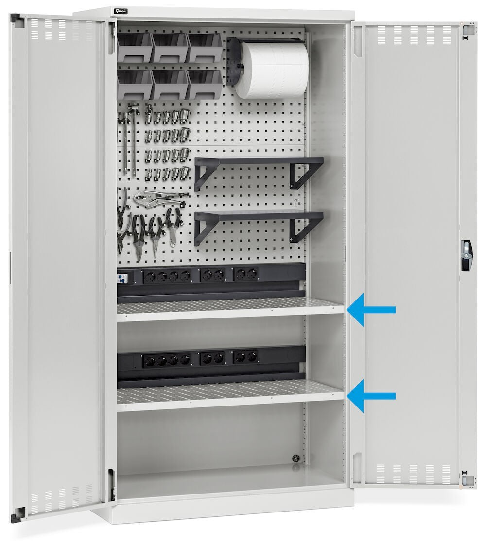 Kit 2 Regale/Paneele für Performance-Garderoben - Maße mm L=995 T=500 A=30