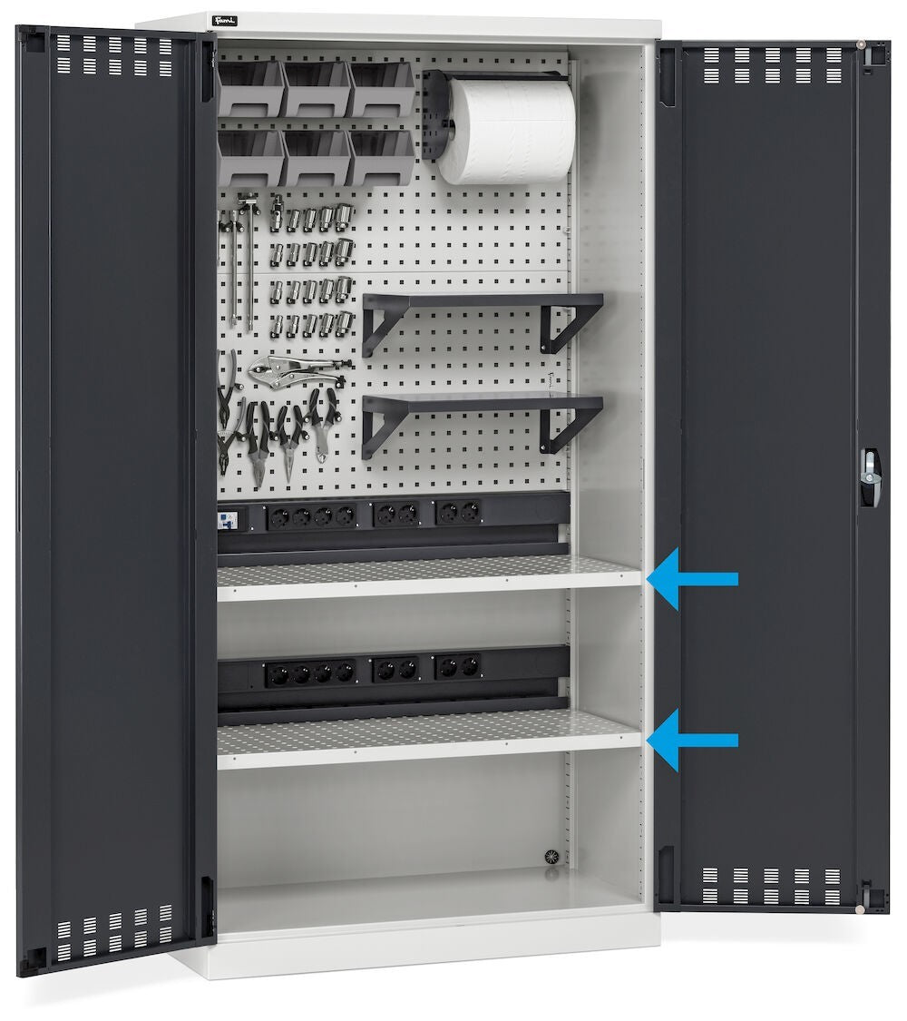 Kit 2 Regale/Paneele für Performance-Garderoben - Maße mm L=995 T=500 A=30