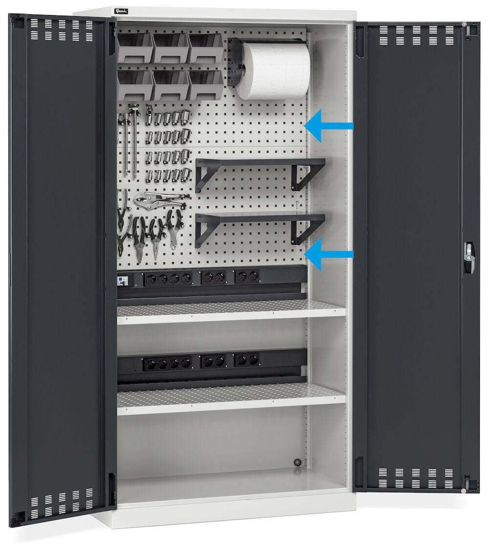 Kit 2 Regale/Paneele für Performance-Garderoben - Maße mm L=995 T=500 A=30