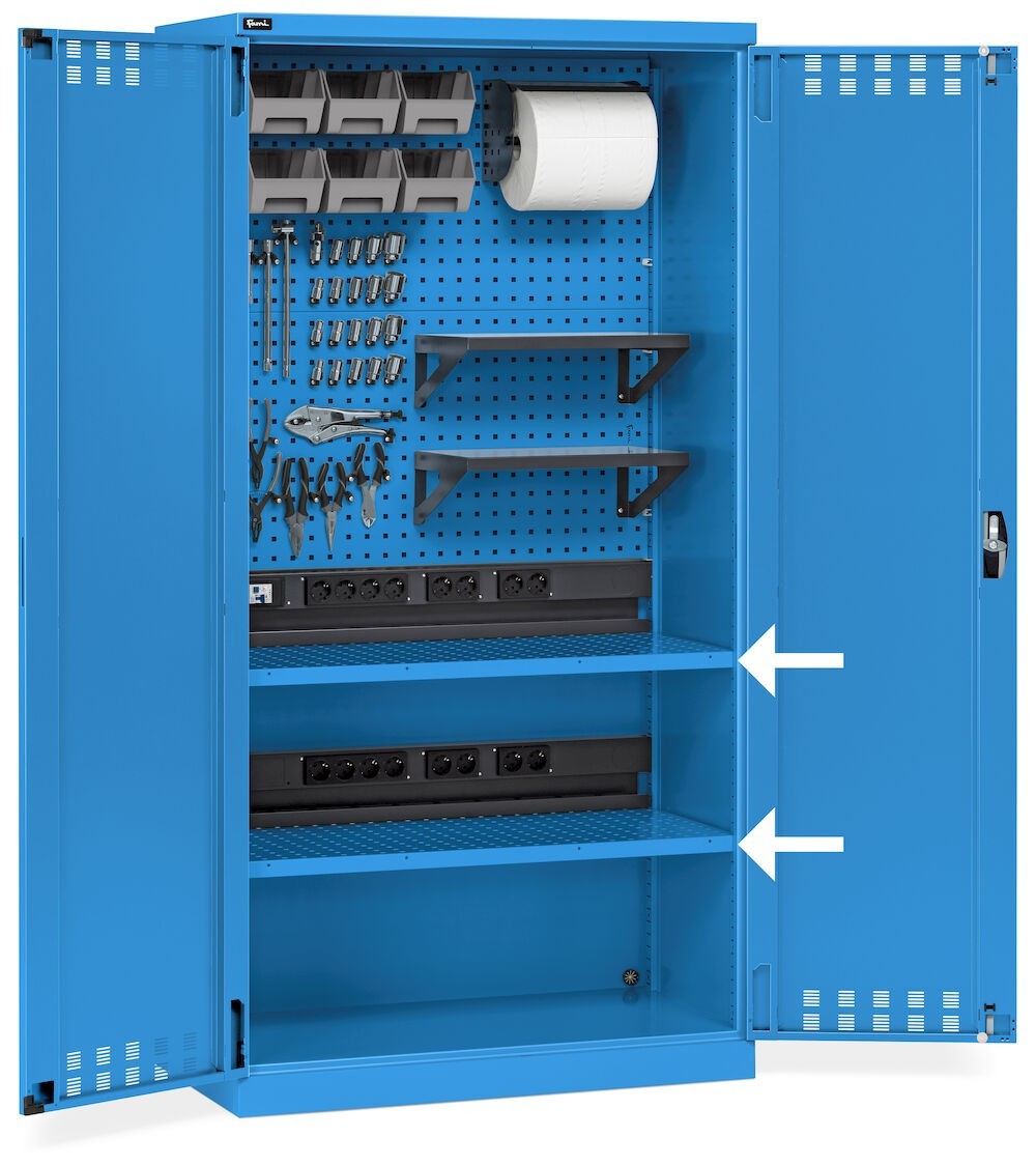 Kit 2 Regale/Paneele für Performance-Garderoben - Maße mm L=995 T=500 A=30